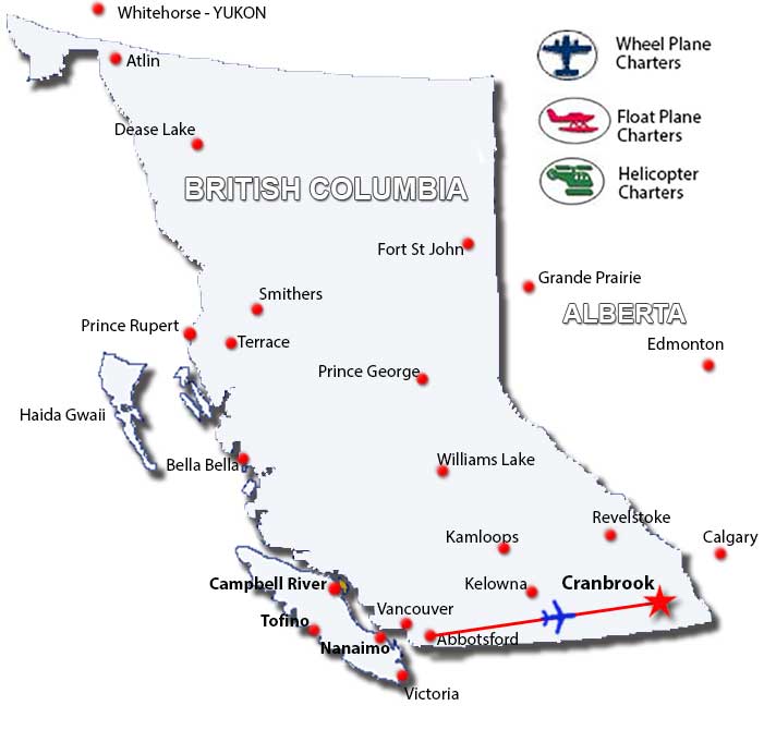 Covid 19 Travel Safe Charter Flights To Cranbrook BC